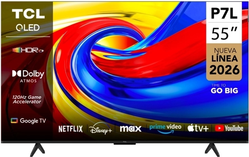 TCL Premium QLED TV 139 cm (55 inch) QLED Ultra HD (4K) Smart Google TV with ONKYO 2.0 Hi-Fi System|Slim & Uni-body| AiPQ Processor|HVA Panel| Dolby Vision Atmos|TCL AI(P7L)