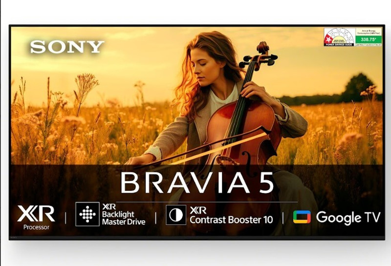 SONY BRAVIA 5 163.9 cm (65 inch) Ultra HD (4K) Mini LED Smart Google TV(K-65XR55A)