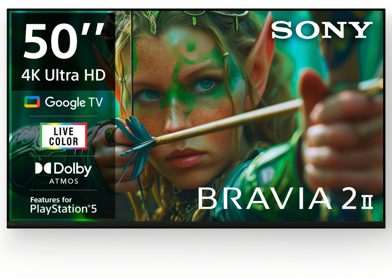 SONY BRAVIA 2 II 125.7 cm (50 inch) Ultra HD (4K) LED Smart Google TV(K-50S25M2)