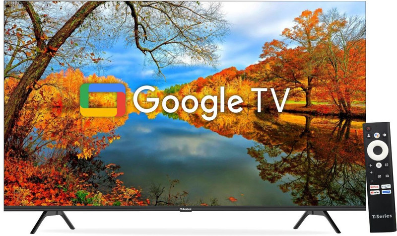 T-Series 80 cm (32 inch) QLED HD Ready Smart Google TV 2024 Edition with Fare-field Voice Search (OK Google)(32TS81GT-I)