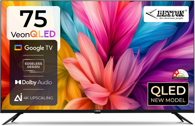 BESTON 165.1 cm (65 inch) QLED Ultra HD (4K) Smart Google TV(BS65UGTV)