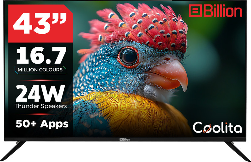 Billion 109 cm (43 inch) Full HD LED Smart Coolita TV(43FHDCDBEE1B)