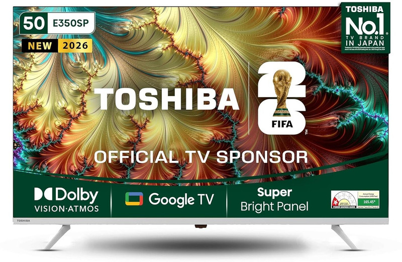 TOSHIBA 127 cm (50 inch) Ultra HD (4K) LED Smart Google TV(50E350SP)
