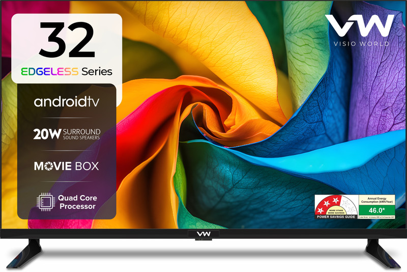 VW 80 cm (32 inch) HD Ready LED Smart Android TV 2025 Edition(VW32S)