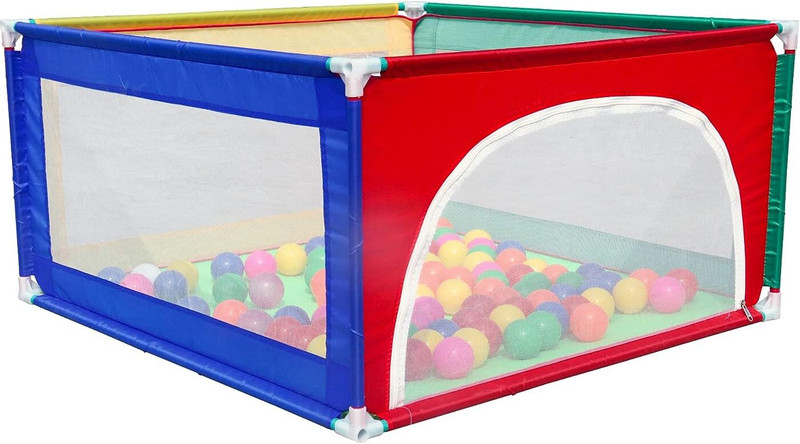 Healthysleeping Square Ball Pool Multicolor (Without Balls ) Tent - For Kids(Multicolor)