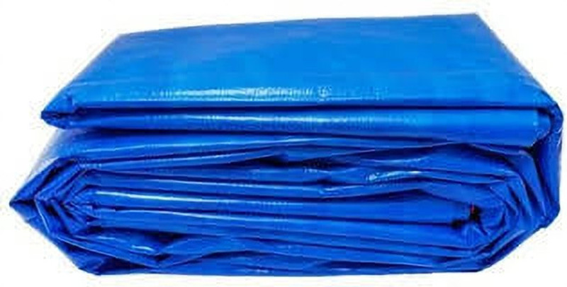 Rockland 9FT X 6FT 120 GSM | Water Proof Tarpaulin Sheet | 100% Pure Virgin | Eyelets Tent - For U.V , Sun protection, Rain, Camping, Transportation Covers, Construction Sites(Blue)