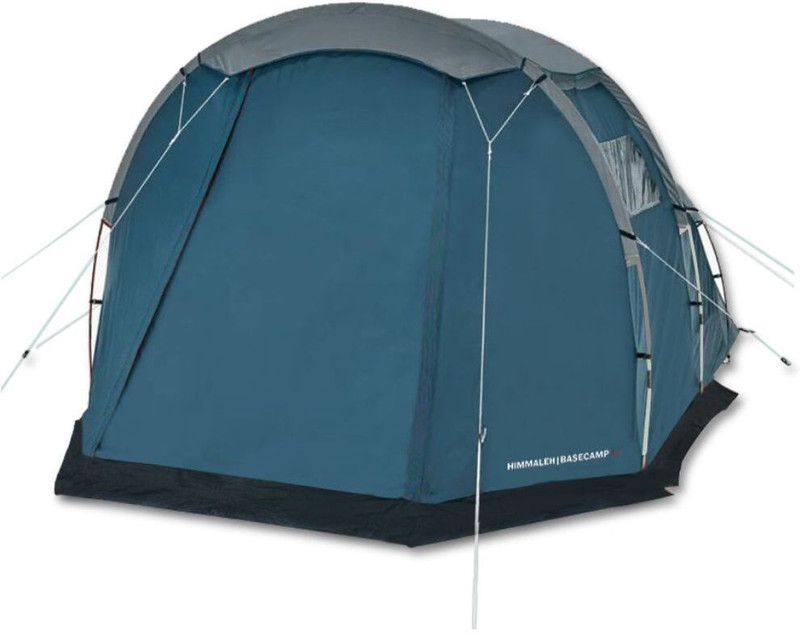 Himmaleh BASECAMP 4.1 4 Person, Spacious Bedroom & 5m² Living Area All Weather Camping Tent - For Sunlight Blocking Fabric, 3000mm Waterproof, Windproof to 50km/h, Family Tent(Blue)