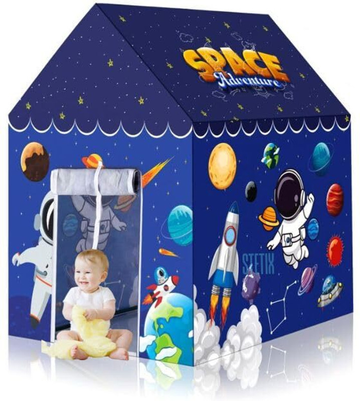 ADQIN Tent House for Kids Space Play Tent House toys for boys and girls Tent - For all(Blue)