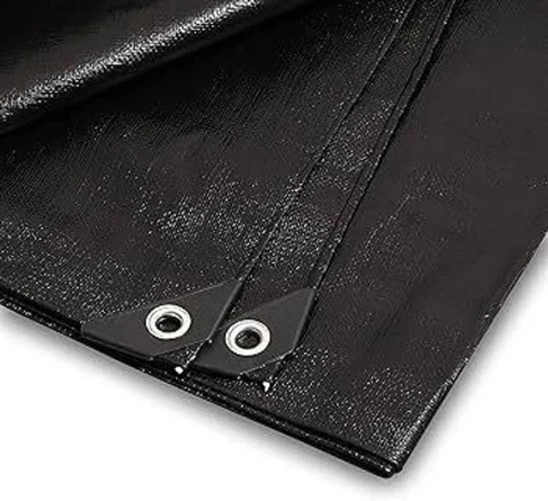 GreenLife TARPAULINE SHEET WATERPROOF COVER Tent - For PROTECT FROM UV RESISTANT,RAIN, 12 FEET X 15 FEET(Black)
