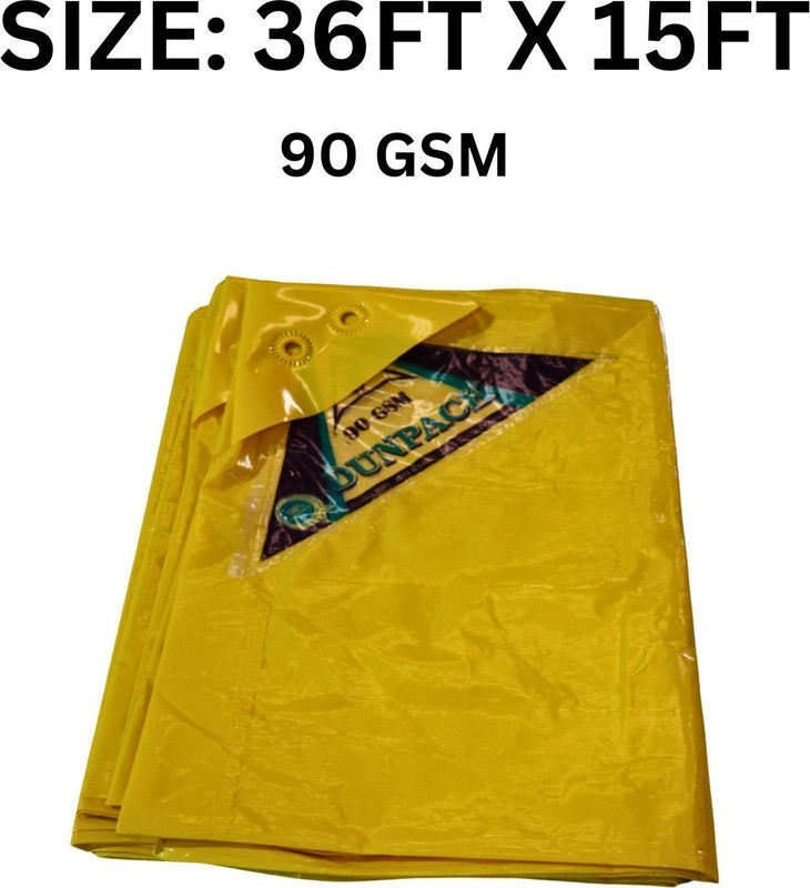 Dunpack 200 GSM Waterproof Tarpaulin Sheet 36-15 Ft for Outdoor Protection Tent - For Construction, Agriculture, Industry, Roofing, Camping, Gardens, Transport.(Blue)
