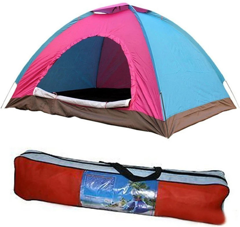 DEVICE ADVENTURE HIKING FAMILY TRAVEL TENT For 2Person Tent (Multicolor) Tent - For 2 Person(Multicolor)