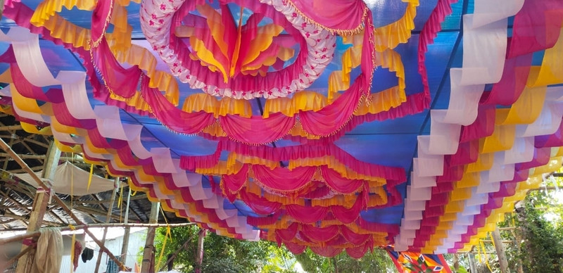 Decorify TENT CEILING 20*20 FEET Tent - For Tent Decoration, Wedding Decoration, Event Decoration, Pandal Decoration(Blue, Red, Yellow, White)