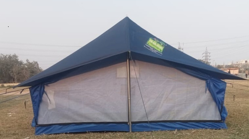 mountcrest Alpine 4 Men Tent, Waterproof, Tour & Travelling Camping Tent. Tent - For 4 Person(Blue)