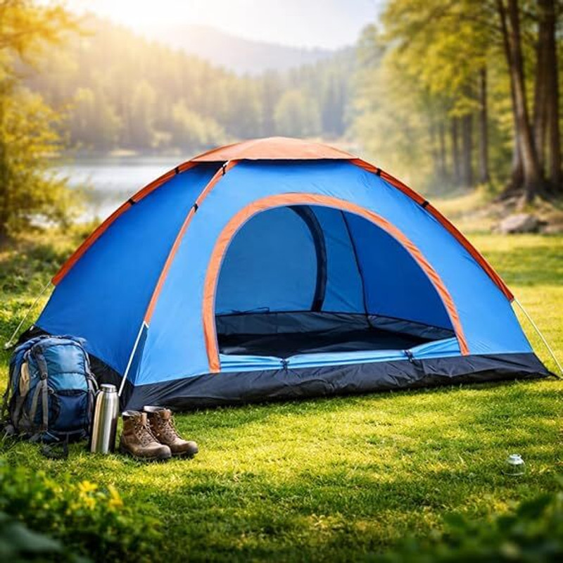 NAPTUNE 2 Person Tent for Camping, Hiking, Trekking & Picnic Tent - For Backpacking, Hiking, Beach for Indoor, Outdoors(Multicolor)