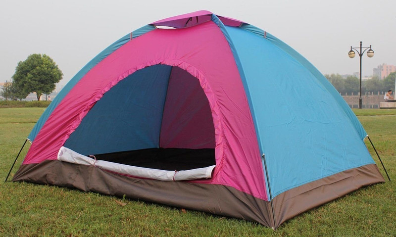 KriShyam 2Person Camping Tent Includes Carrying Bag Lightweight Portable Dome Tent Tent - For Backpacking, Hiking, Beach for Indoor & Outdoors(Multicolor)
