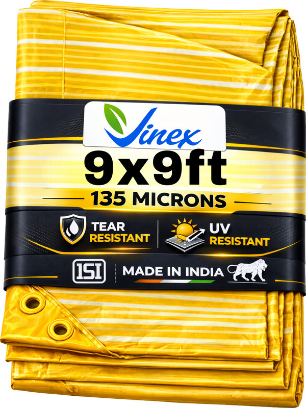 Vinex 9ft X 6ft, 120 GSM | Multilayer Water Proof Tarpaulin Sheet or Tadpatri Tent - For Transportation Covers(Blue)
