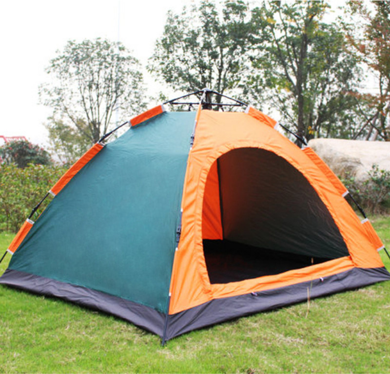KriShyam 4 Person Automatic Hydraulic Dome Tent - For Camping, Outdoor, Trekking(Multicolor)