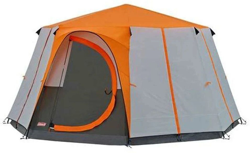 COLEMAN Cortes Octagon 8 Family Camping Tent with Wheeled Carry Bag Tent - For Outdoor, Travel, Camping, Trekking(Multicolor)