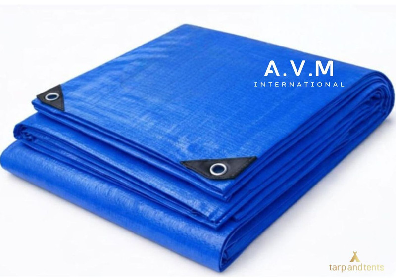 Tarp and Tents Heavy Duty HDPE Tarpaulin 12x15 ft|135GSM | UV Stabilized, Waterproof Sheet Tent - For Waterproof covering, protection from sunlight, dust, and rain in agricultural(Blue)