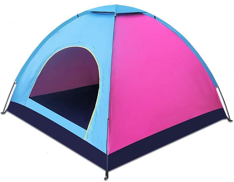 StayWay 4 Person Tent Set Camping Waterproof Outdoor Tent House Picnic Portable Tent - For 4 Person(Blue, Green)
