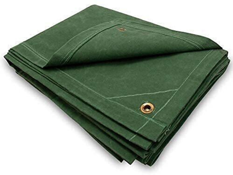 house of common 9W x 6L Canvas Tent - For Tarpaulin Waterproof Outdoor Balcony18oz Tadpatri Heavy Duty6 x 9 Ft(Green)