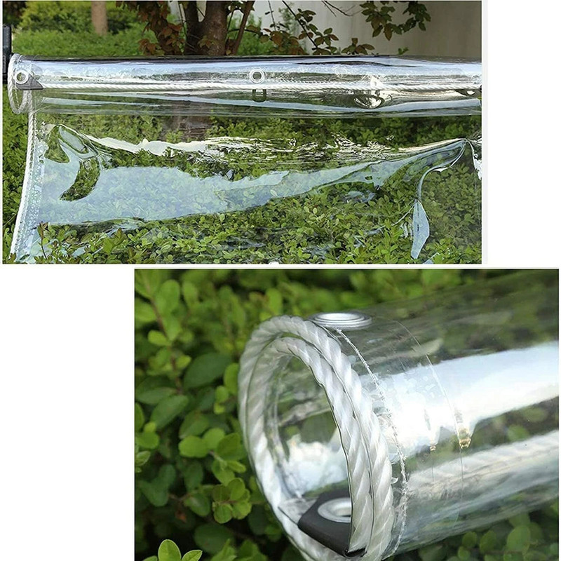 house of common Waterproof Window Curtains Transparent Outdoor ,Balcony 5 x 10 FT Tent - For Clear, 500 GSM Rain Sun Dust Privacy Cold Protections(Transparent)