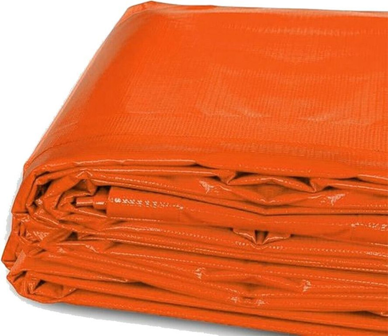 TENTHOUSE NEW TARPAULINE SHEET Tent - For FOR WATERPROOF ,UV RESISTANT, CONSTRUCTION USE, 12 FT X 18 FT 200GSM(Orange)
