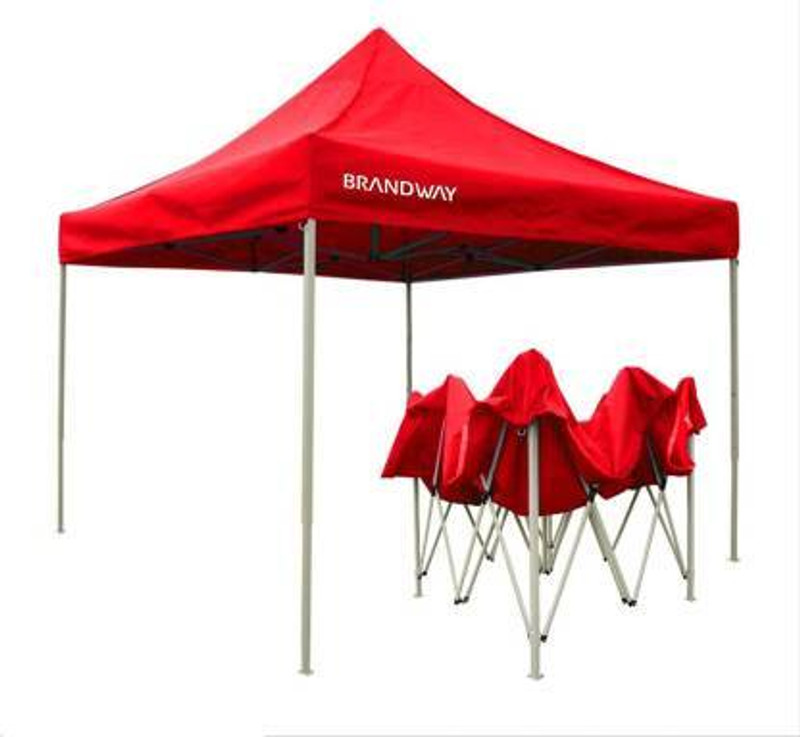 Brandway Gazebo Tent 2 X 2 Meter / 7 X 7 Foot (Red) Tent - For Promotional Tent, Garden Tent, Camping Tent(Red)