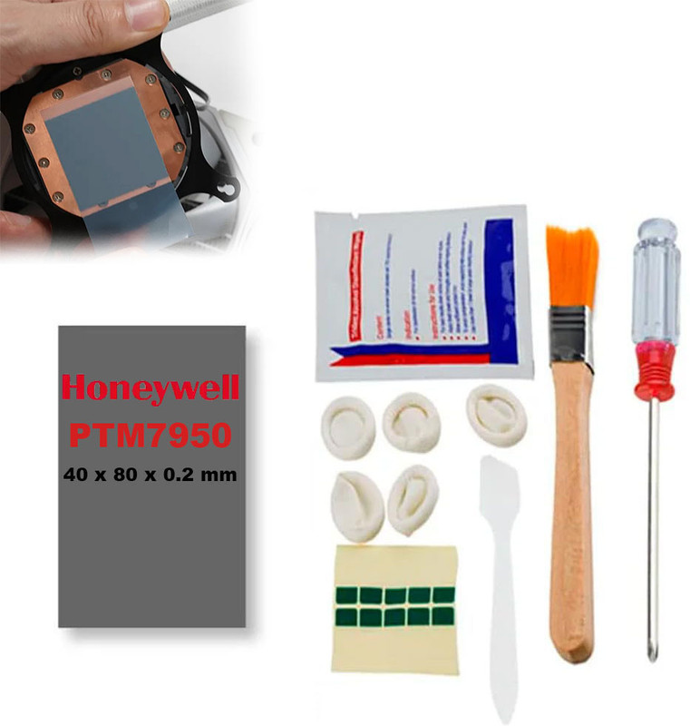 TAUDI PTM7950 Phase Change GPU Honeywell Thermal Pad High Conductive Silicone Paste Carbon Based Thermal Paste(2 g 8.5 W/mK)