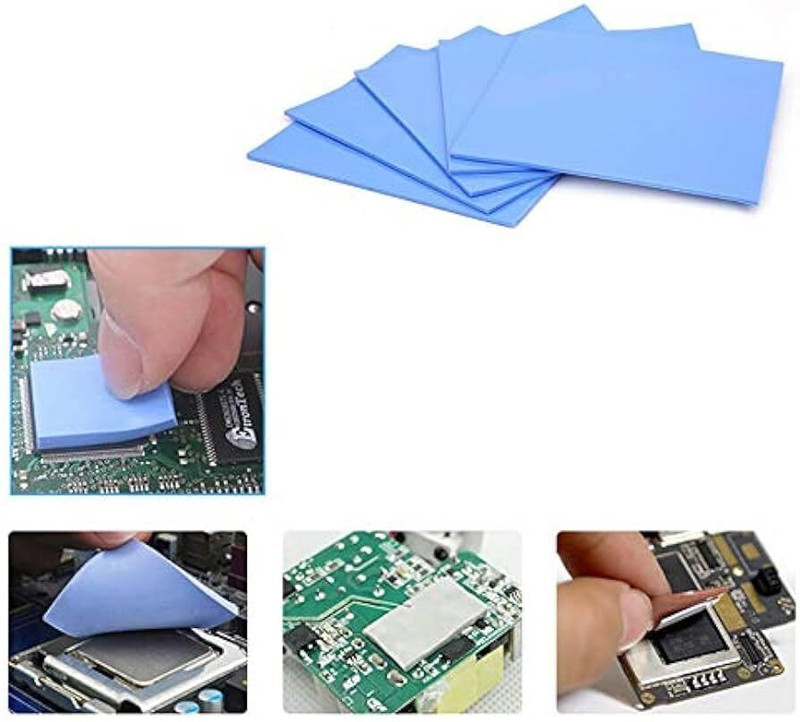Truebond 5 pack Thermal pad Size- 20x67x1mm Thermal Conductive Silicone Pads Carbon Based Thermal Paste(200 g 9 W/mK)