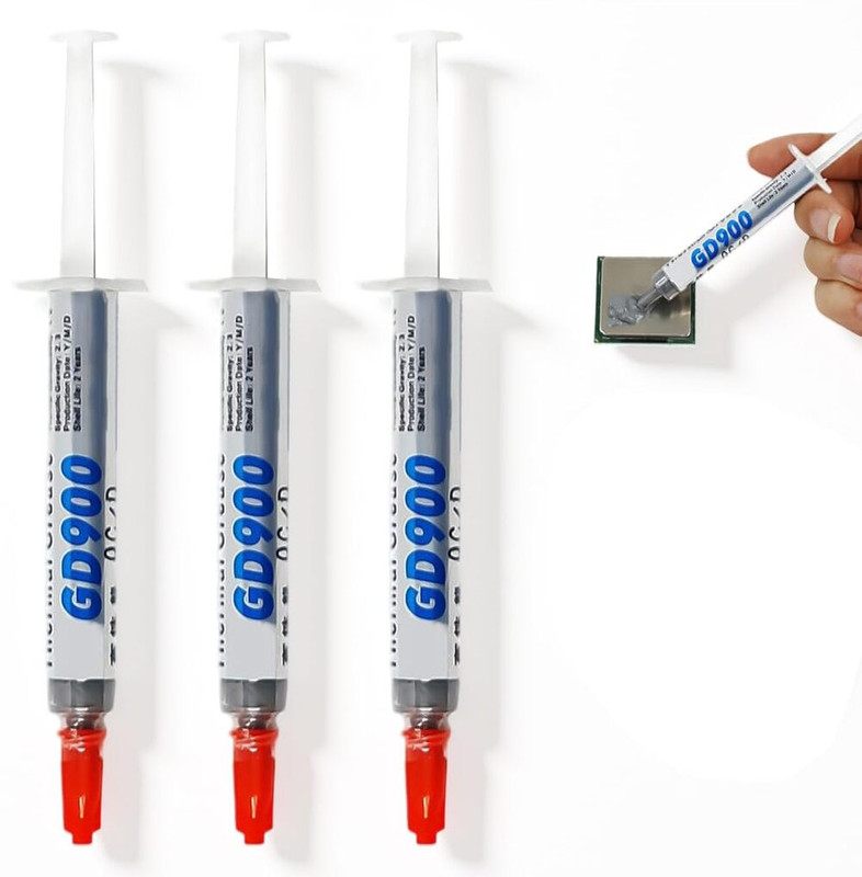 ELEPHANTBOAT Thermal Compound Paste for CPU GPU Cooling High Conductivity Grease Set Ceramic Based Thermal Paste(3 g 4.8 W/mK)