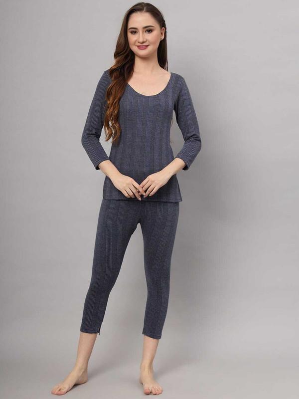 ESOROUCHA Women Top - Pyjama Set Thermal