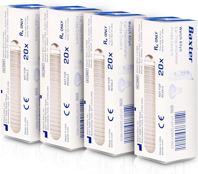 OTICA Thermoscan Ear Thermometer Lens Filter Probe Cover (80 Pieces) Thermometer Cover(Pack of 80)