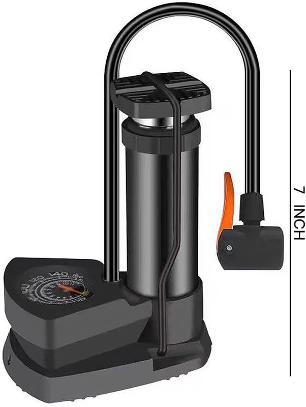 ShineTex Portable High-Pressure Foot Air Pump 160 psi Tyre Air Pump for Car & Bike