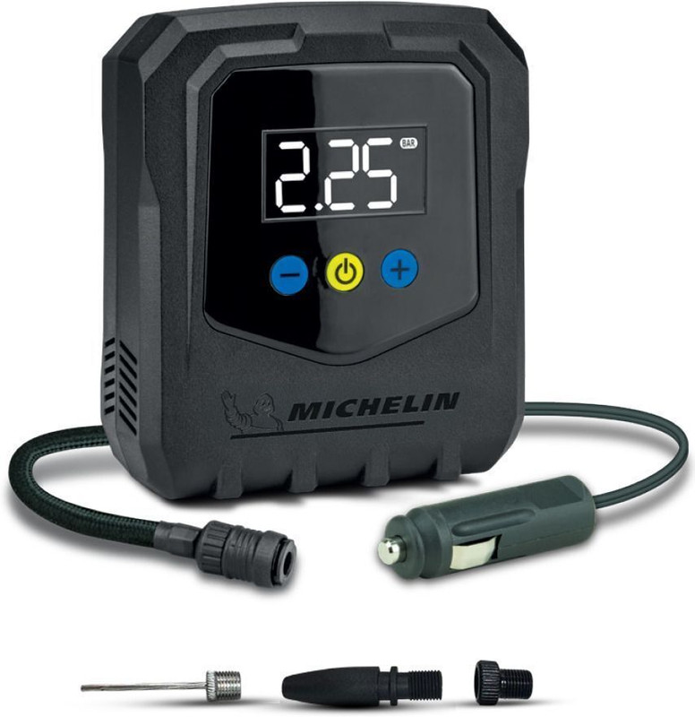 MICHELIN 215911 120 psi Tyre Air Pump for Car & Bike(Auto Shut Off, Air Inflator, Compact, Digital Display, Preset Modes)