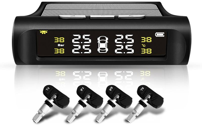 CELGO Digital Tire Pressure Gauge Tyre Pressure Monitoring System TPMS with Internal Sensors(50 PSI)