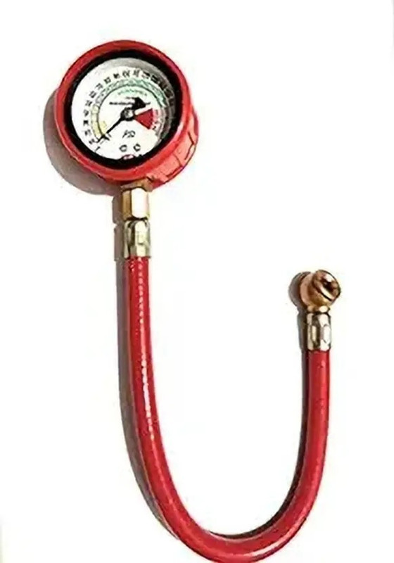 ENEMYT Analog Tire Pressure Gauge Pressure gauge HTC for Car motor cycle bike air checking(200 PSI)