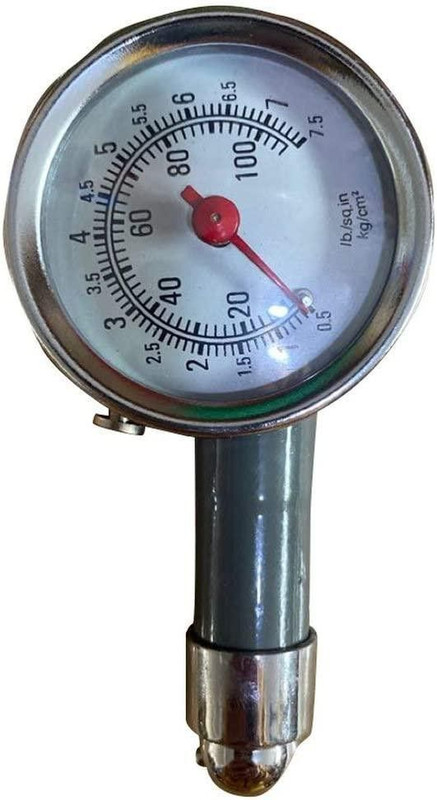 Favoto Analog Tire Pressure Gauge Compact Size Car Air Tire Pressure Gauge Dial Meter Universal(10 TO 100 PSI)
