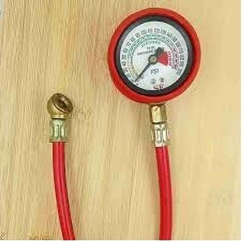 SRPHERE Analog Tire Pressure Gauge Tire Pressure Pipe Gauge (HTC) 200PSI with Protective Cover(200 PSI)