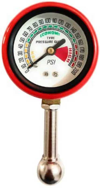 2fortheroad Analog Tire Pressure Gauge 30056 Tyre Pressure Gauge Mini Rod Bicycle Car Truck Motorcycle Air Meter(160 PSI)