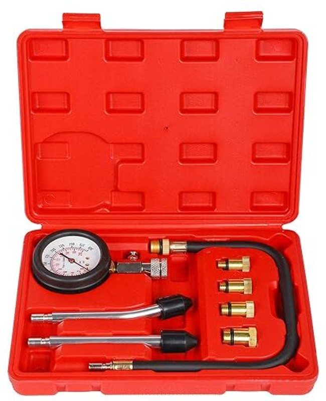TOLBUX Smart Tyre Pressure Gauge Tyre Pressure Gauge 8 Pcs Professional Tester Kit (300 PSI)(300 PSI)