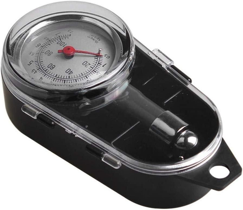 Favoto Analog Tire Pressure Gauge Tire Pressure Gauge, 0-100PSI 0.5-7.5KG/c Air Pressure Meter Tester(10 TO 100 PSI)