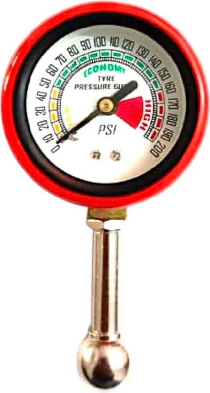 SEAHORSE POLYMERS Analog Tire Pressure Gauge Analog Tire Pressure Gauge For car And Bike Air Checker (Small Gauge 200 PSI)(200 PSI)