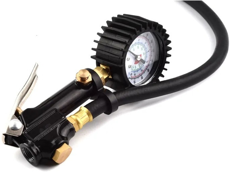 Bellveen Analog Tire Pressure Gauge Heavy Duty Inflator Gauge Dial Airline Car Truck durable(220 PSI)