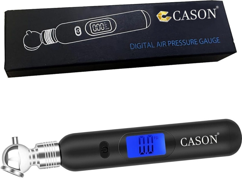 CASON Digital Tire Pressure Gauge Mini Digital Tyre Pressure Gauge for Cars and Bike, Accurate Tire Pressure Gauge(3-99 PSI)