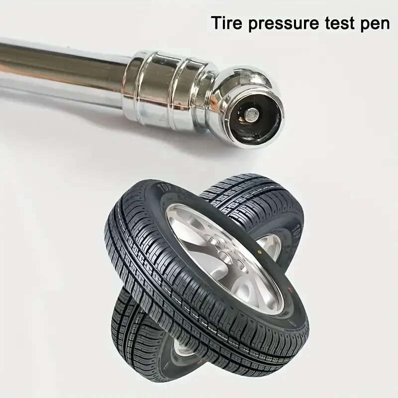 skyunion Stick Tire Pressure Gauge Pressure Gauge Sealed Zinc Alloy Nozzle(2 to 20 PSI PSI)