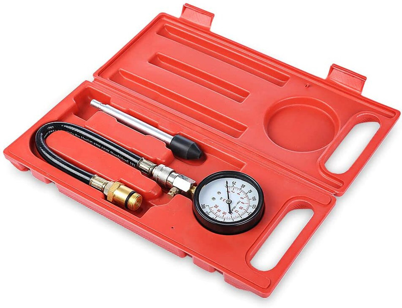 uptodatetools Analog Tire Pressure Gauge Auto Fuel Compressure Tester Car Petrol Gas Engine Cylinder Compression Gauge(300 PSI)