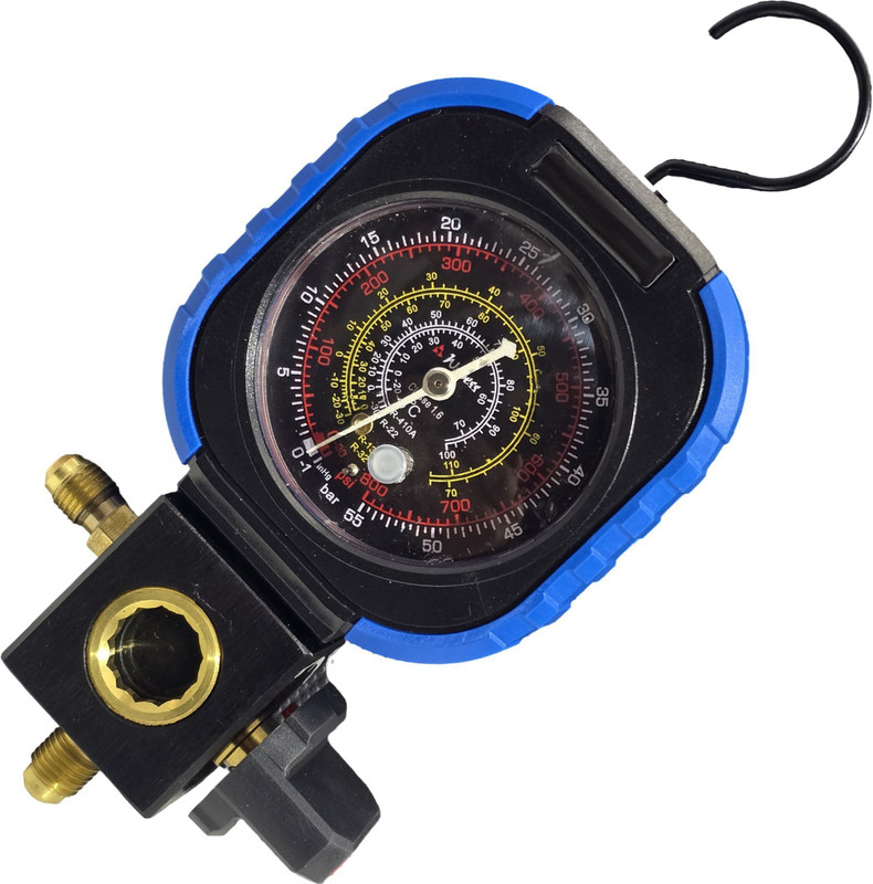 Digital Craft Analog Tire Pressure Gauge HVAC 800 PSI Manifold Pressure Gauge: R410A R32 R22 R134a AC Charging Tool(800 PSI)