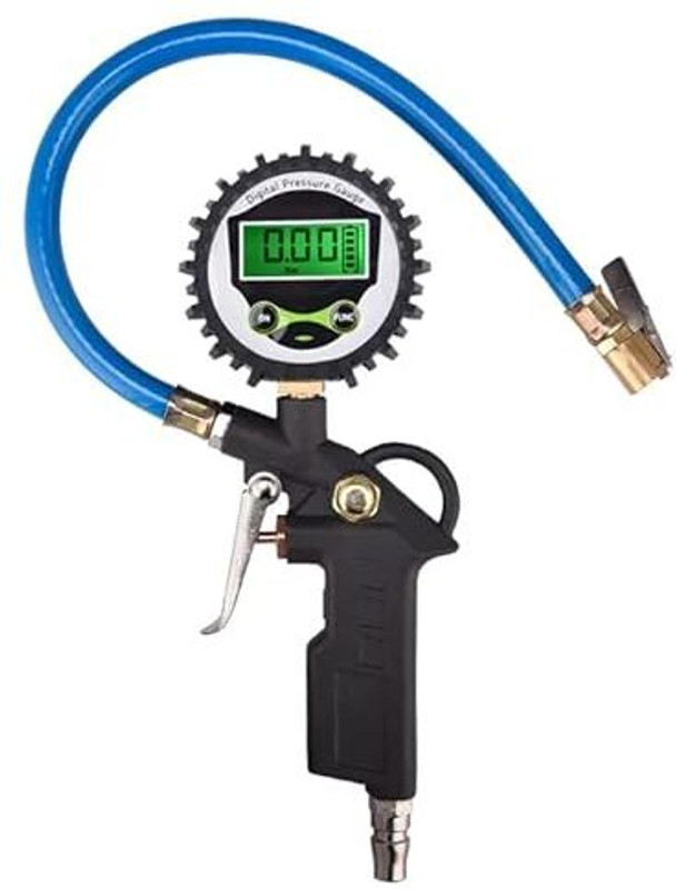 Bellveen Digital Tire Pressure Gauge Air Tire Inflator Gun Digital Display Tire Pressure Gauge(220 PSI)