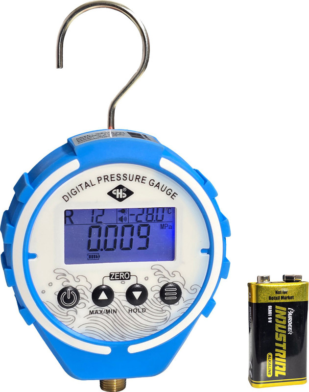 Digital Craft Digital Tire Pressure Gauge Refrigeration Digital Pressure Gauge Manifold Vacuum Tool R12 R22 R410(250 PSI)